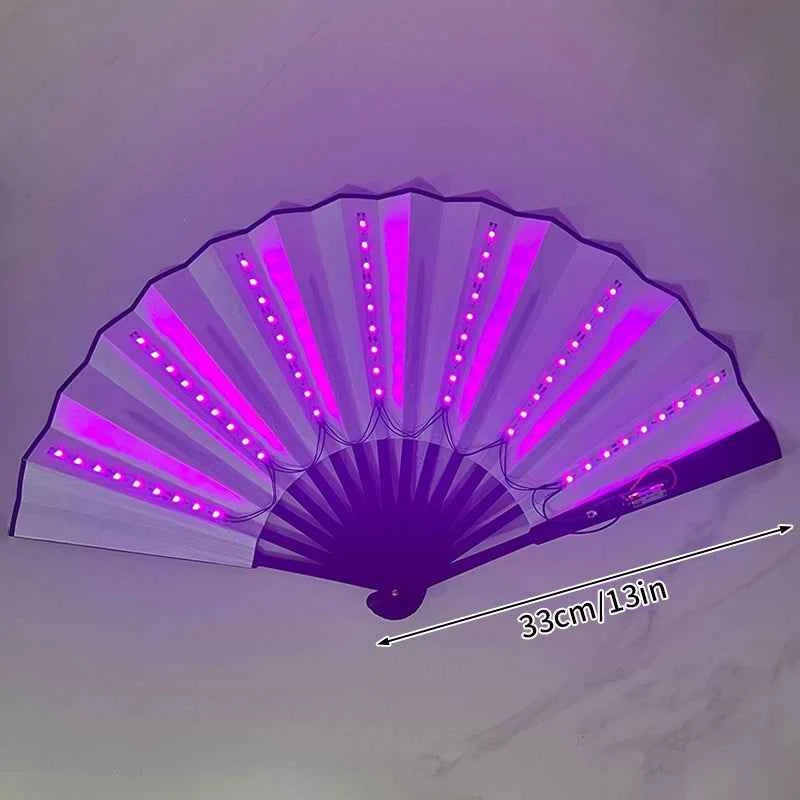 Éventail LED Pliant Lumineux pour Festivals