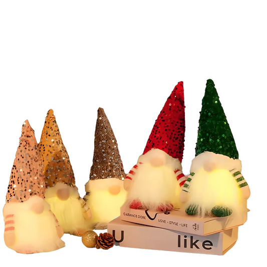 Gnome de Noël LED 30cm - Décoration Magique