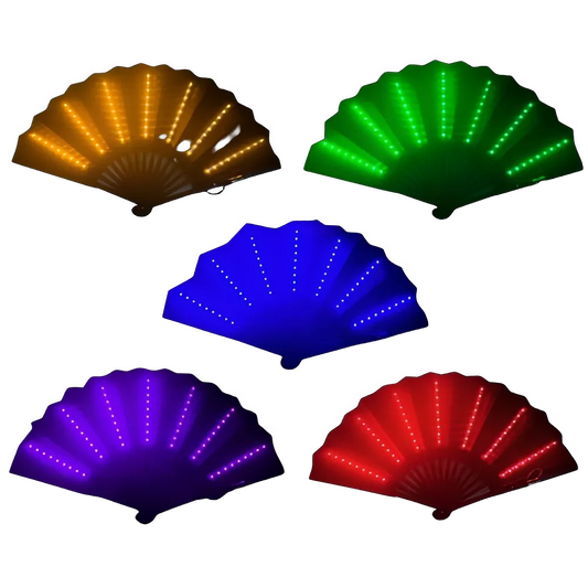 Éventail LED Pliant Lumineux pour Festivals