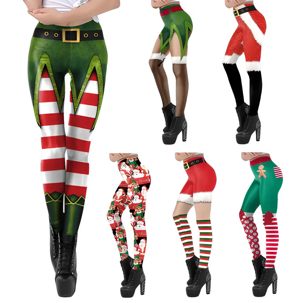 Leggings Capri Femme Haute Taille Imprimés