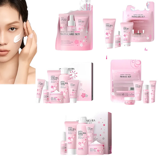 Set de soins Sakura : 5 pièces hydratantes