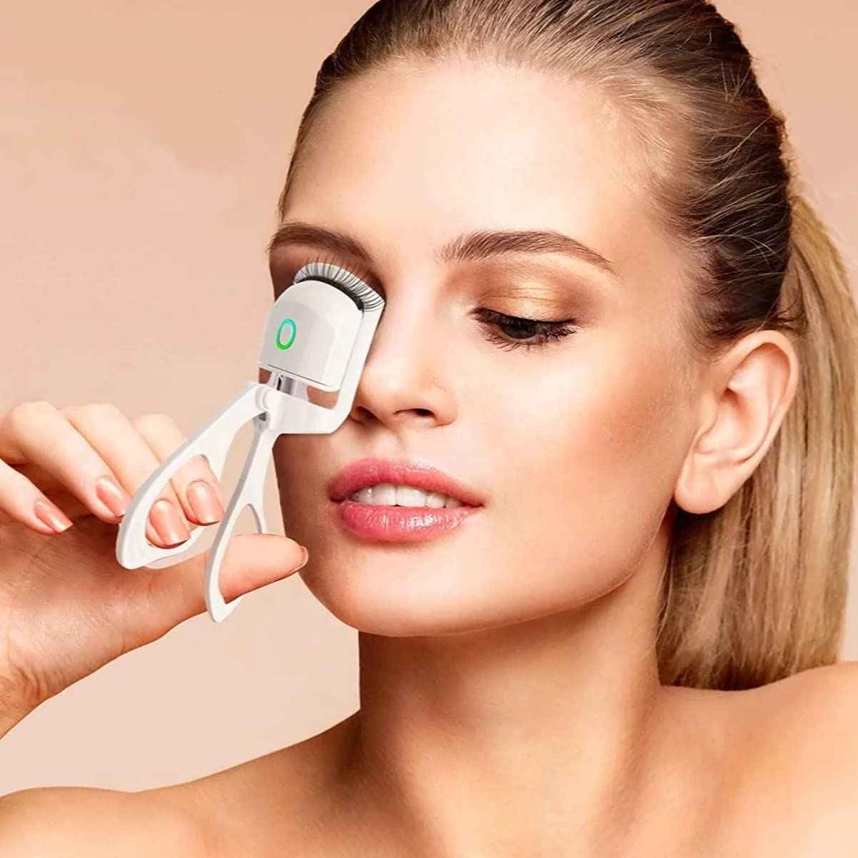 Recourbe-cils électrique chauffant pour un regard éclatant et durable