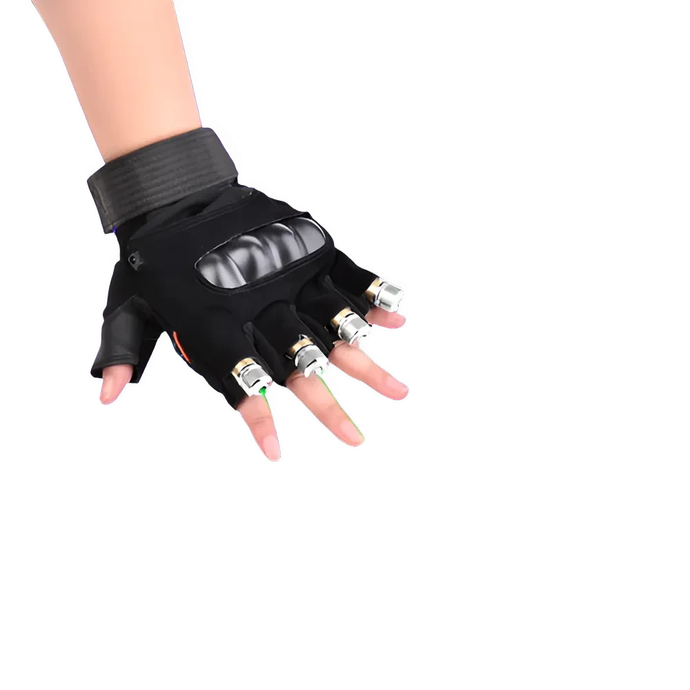 Gants Laser LED Rouge Vert Pour Soirées