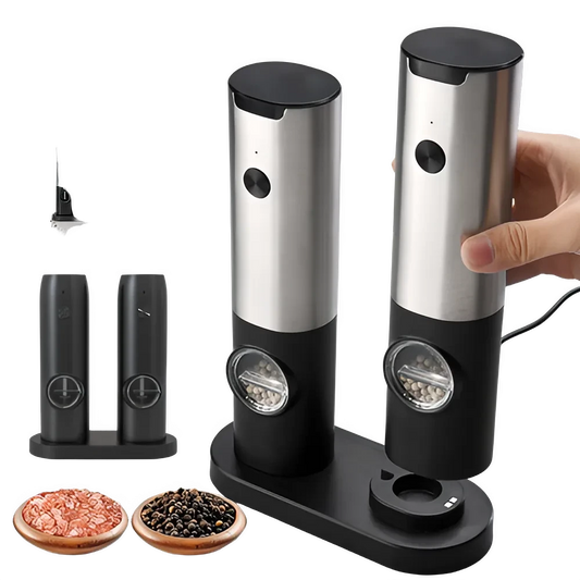 Moulin à poivre et sel électrique rechargeable