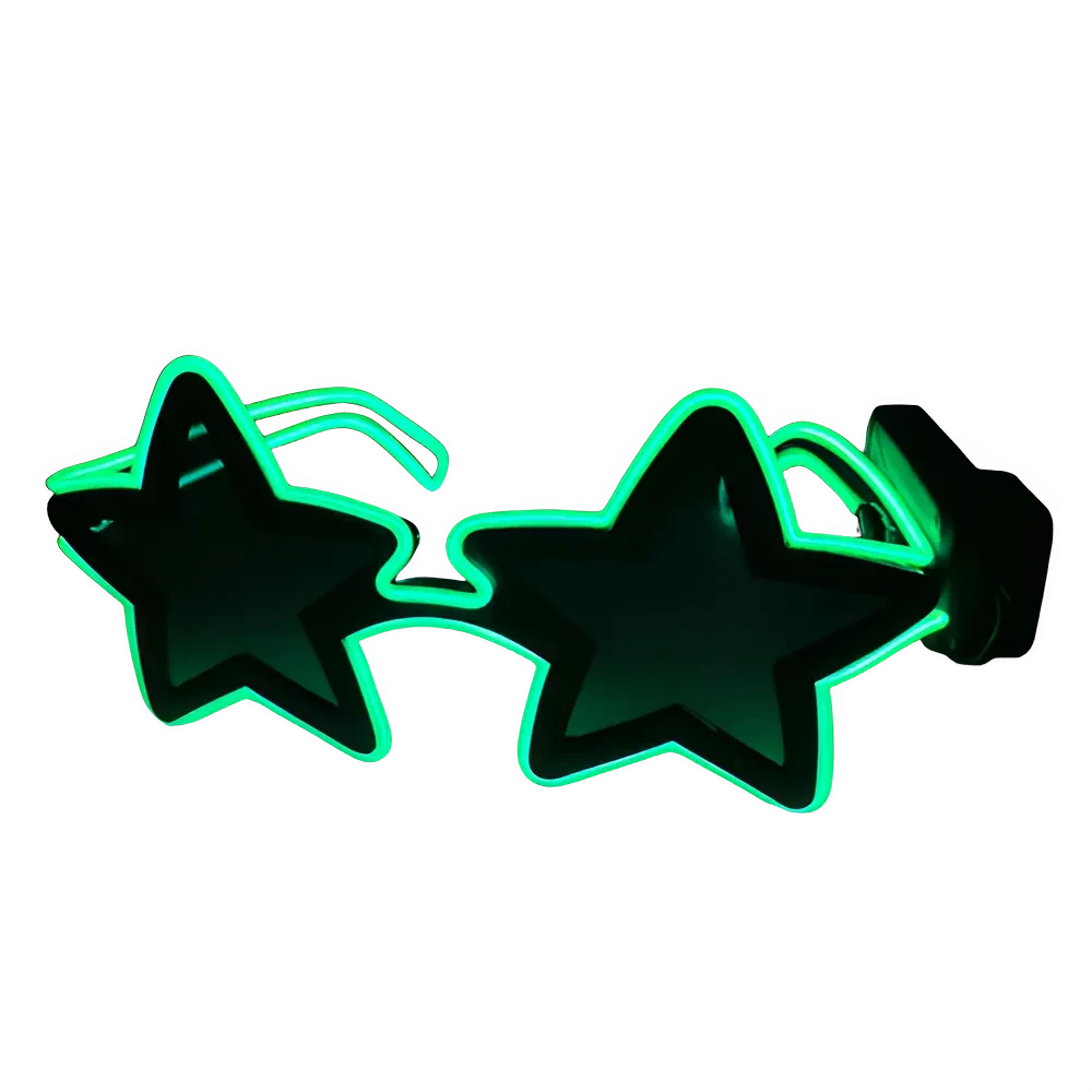 Lunettes LED étoilées lumineuses
