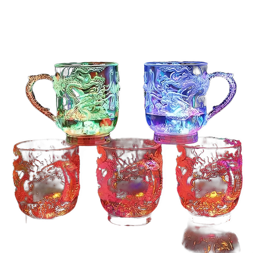 Gobelet Dragon LED Changeant Lumineux