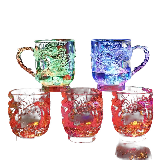 Gobelet Dragon LED Changeant Lumineux