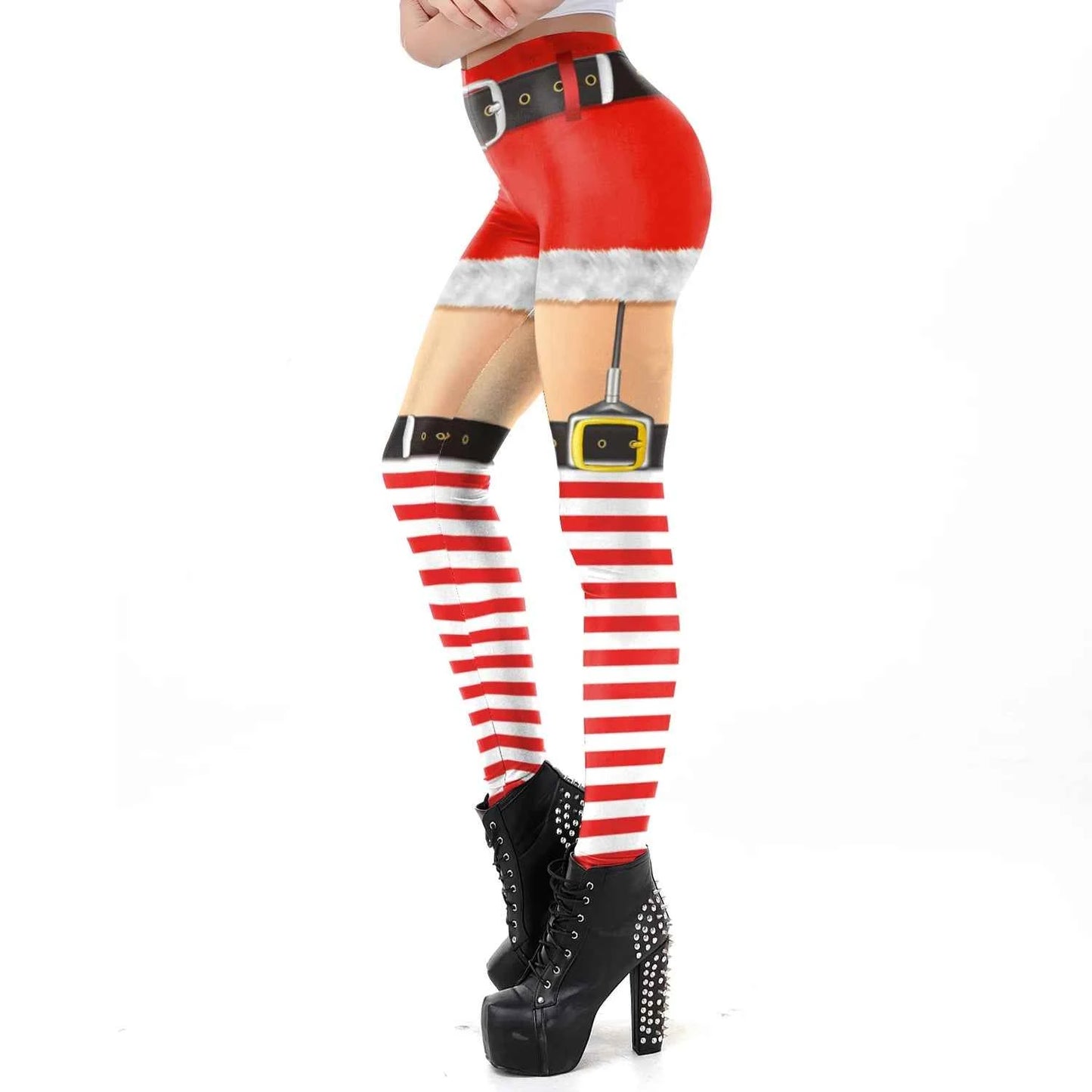 Leggings Capri Femme Haute Taille Imprimés