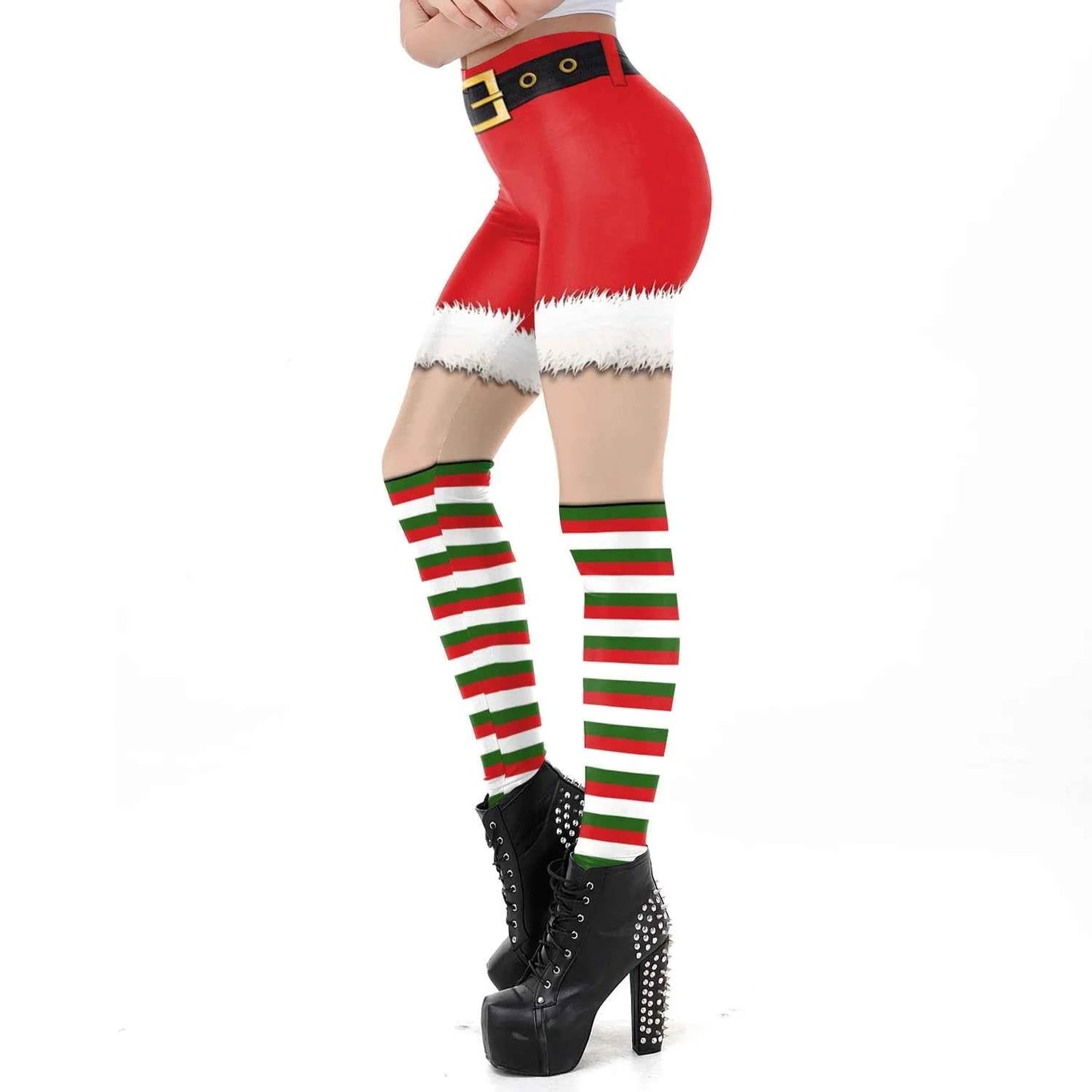 Leggings Capri Femme Haute Taille Imprimés