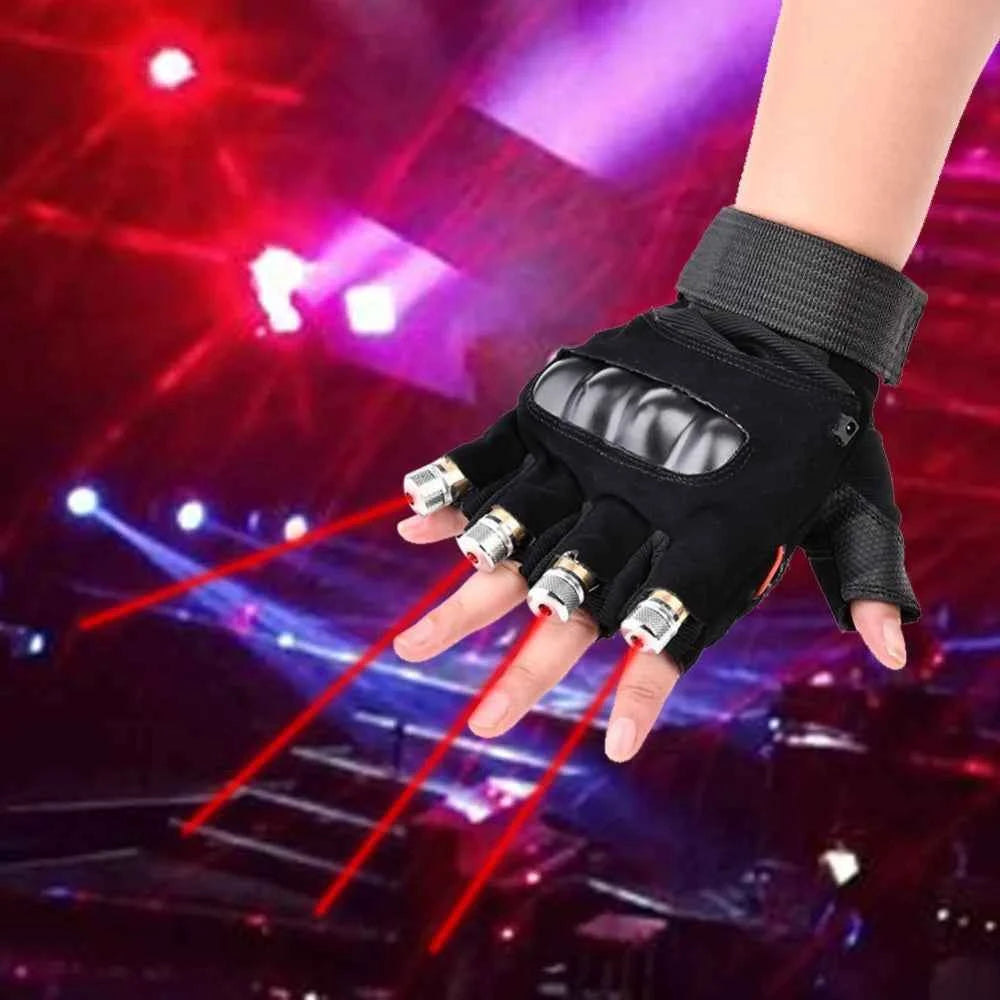 Gants Laser LED Rouge Vert Pour Soirées