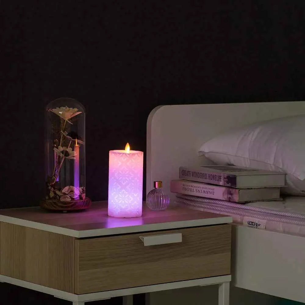 Bougies LED en cire avec télécommande