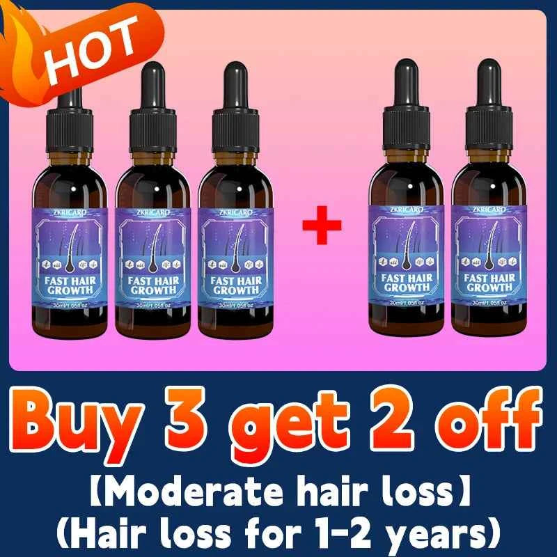 ZKRICARO 0fficial genuine, high quality hair growth essence 0il, scalp care, make hair grow thicker, no more baIIdness