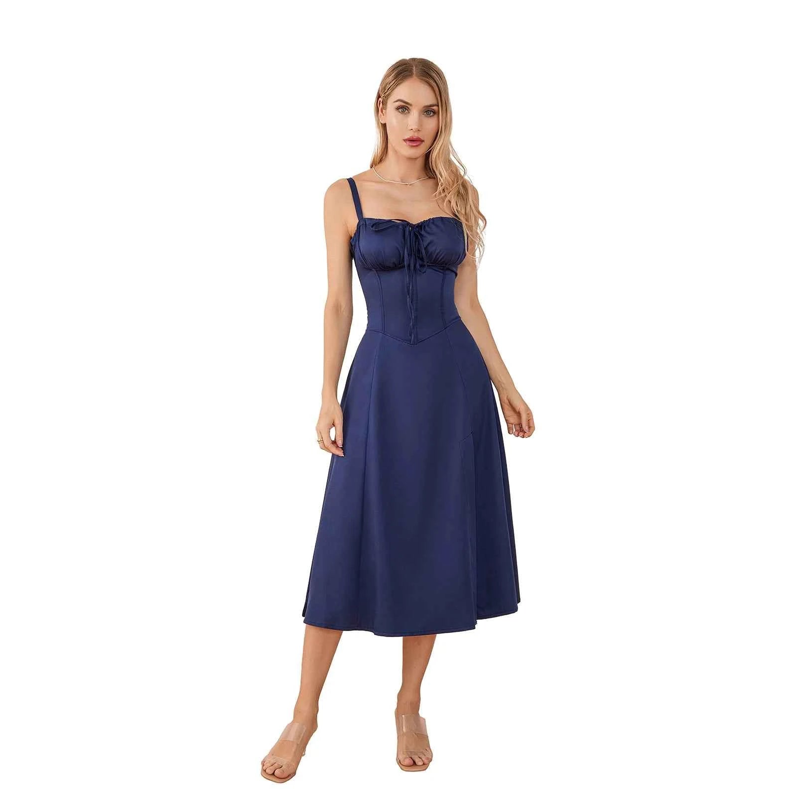 Robe d'été femme sans manches élégante