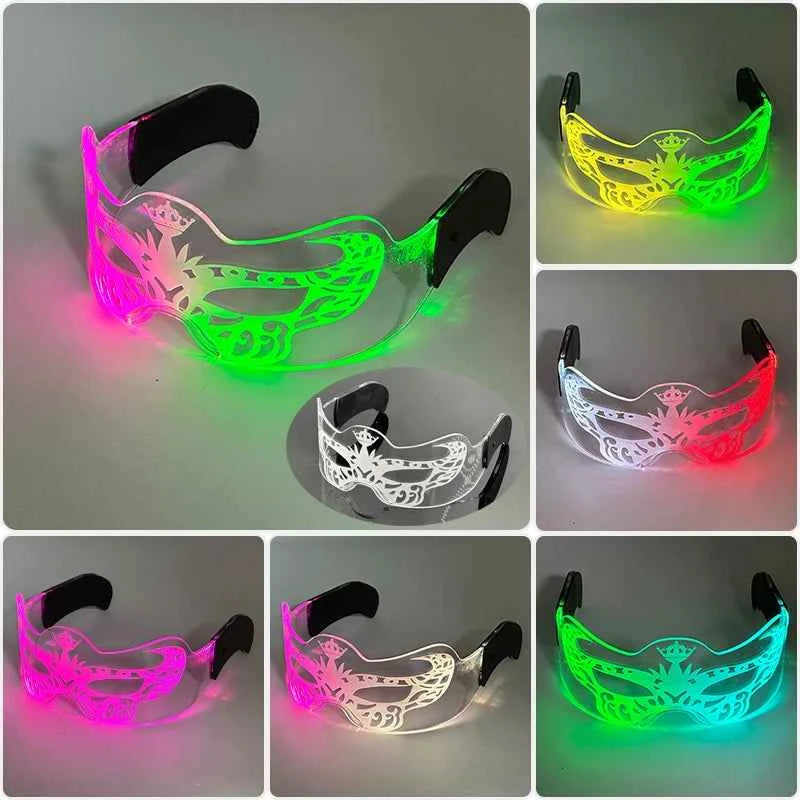Lunettes LED Colorées Lumineuses pour Fête