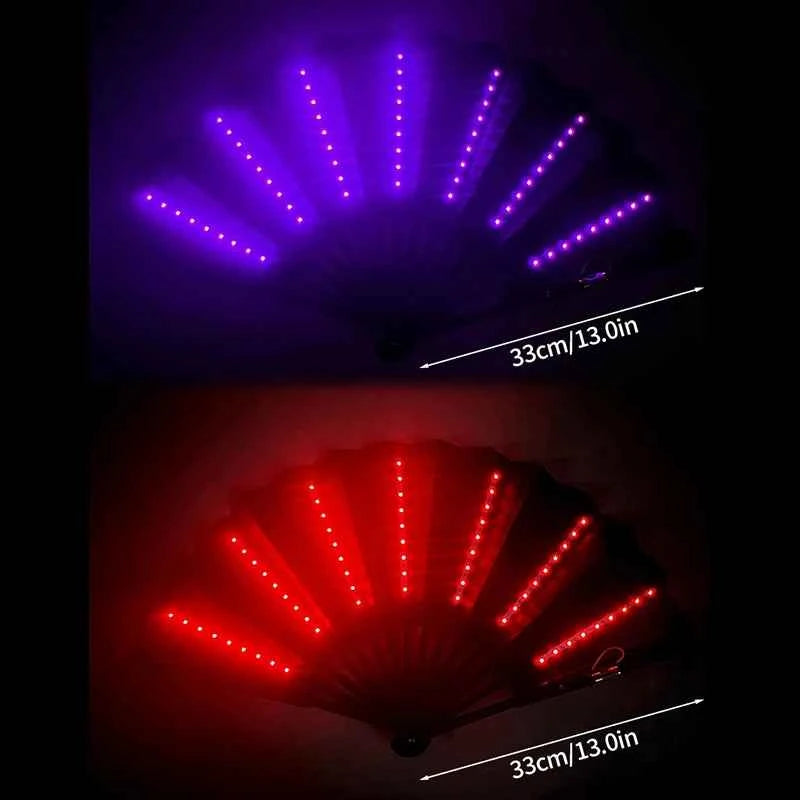 Éventail LED Pliant Lumineux pour Festivals