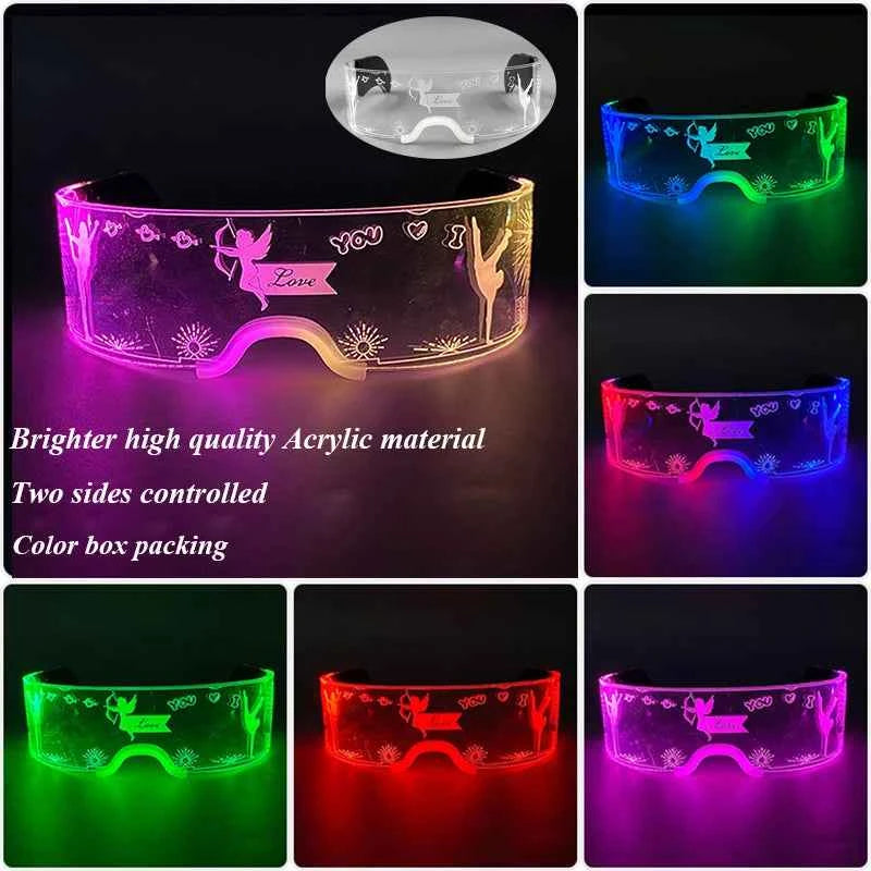 Lunettes LED Colorées Lumineuses pour Fête