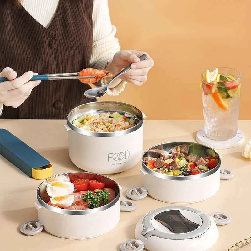 Bento Lunch Box Japanese Multilayer Stainless Steel Bento Box Food Container Storage Portable Thermos Food Jar Kid Bento Box
