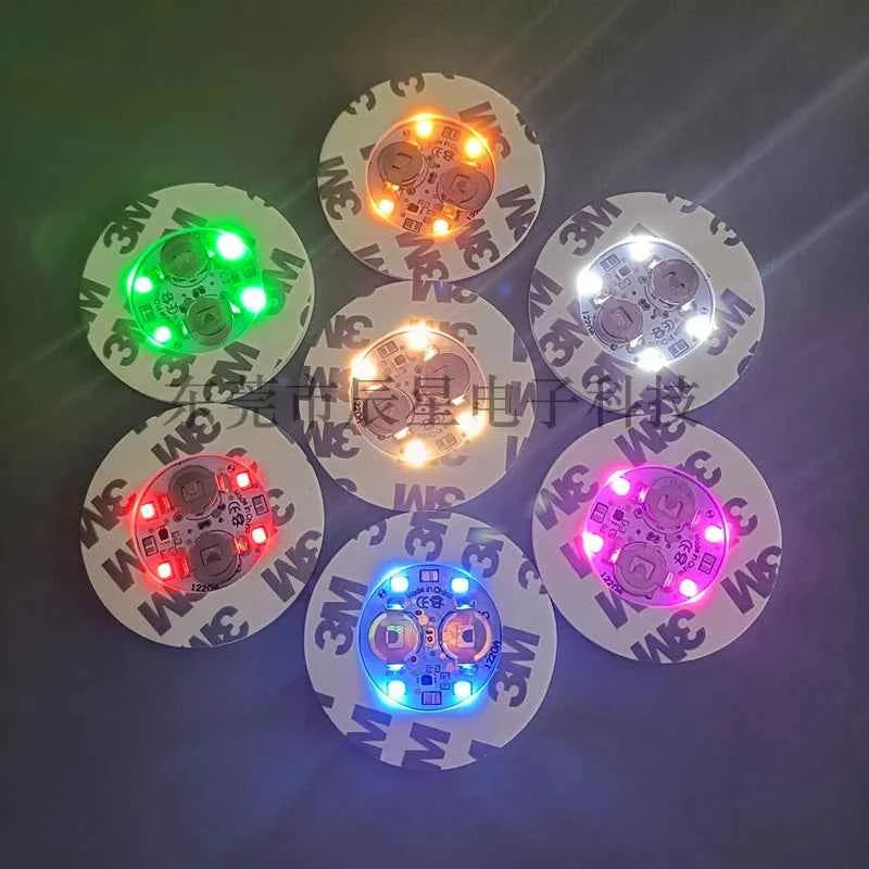 Stickers LED Colorés pour Tasses - 40 Pcs
