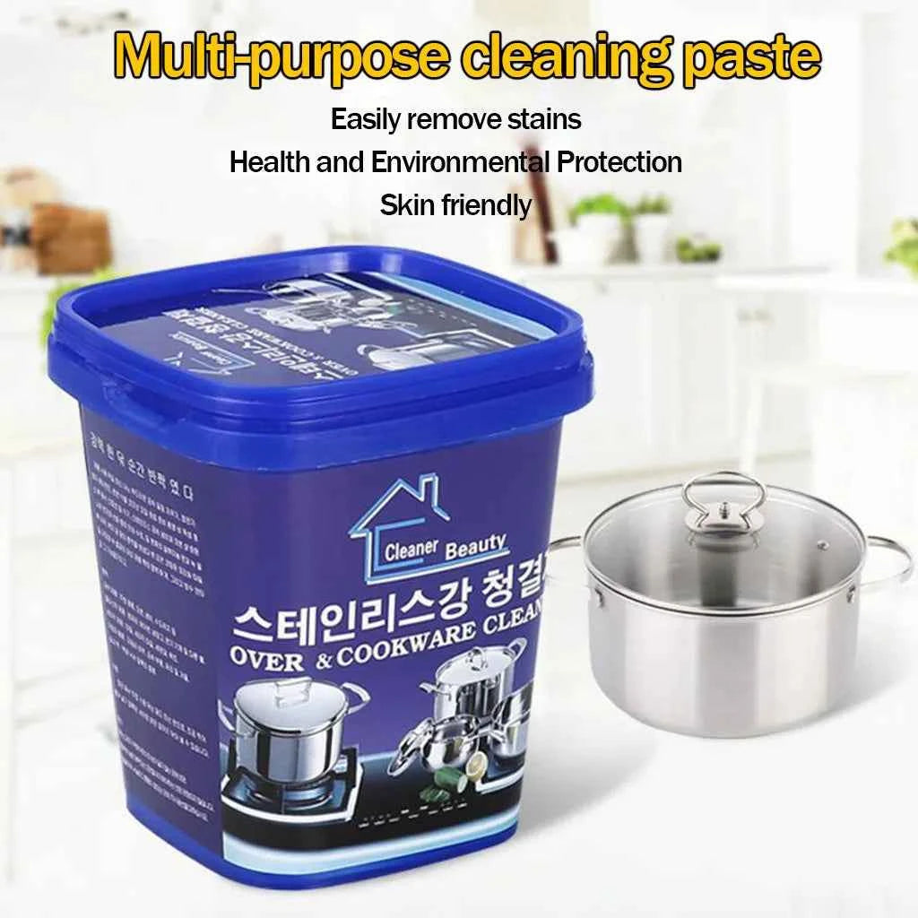 All Purpose Cleaner Stainless Steel Cleaning Paste Powerful Cookware Rust Removal Cleaning Paste Kitchen Stainless Steel Cleaner