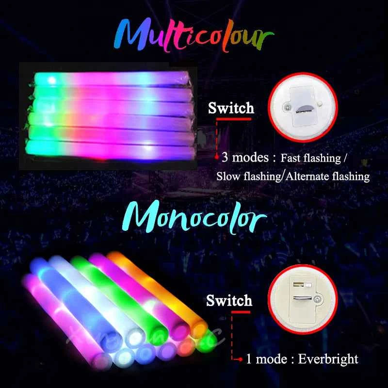 30Pcs Bâtons Lumineux LED RGB Pour Événements