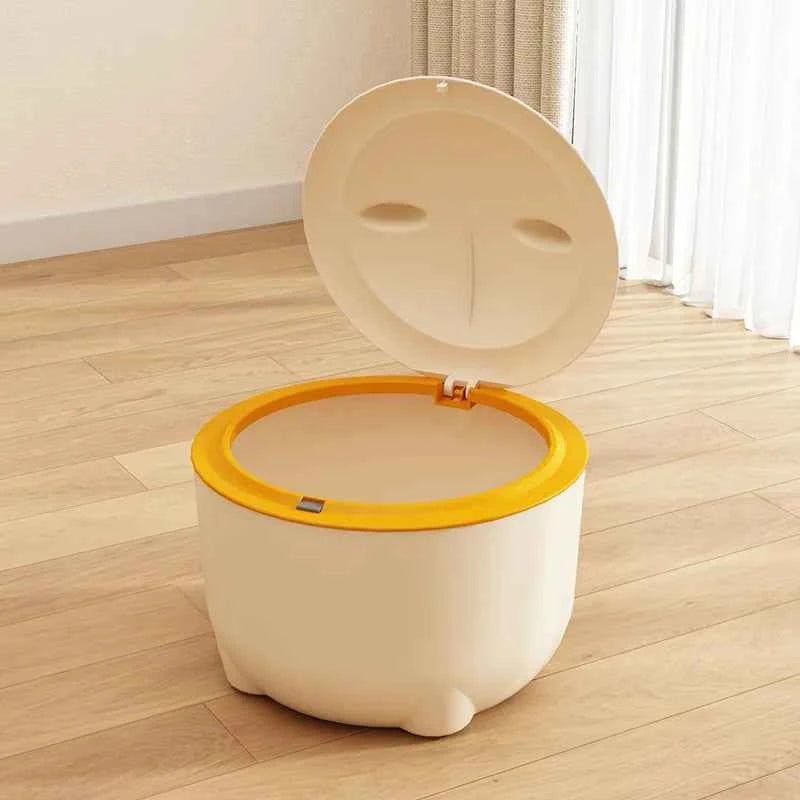 Cat Excrement Trash Can Fully Enclosed Cat Litter Basin Cat Toilet Cat Litter Special Garbage Can Excrement Supplies