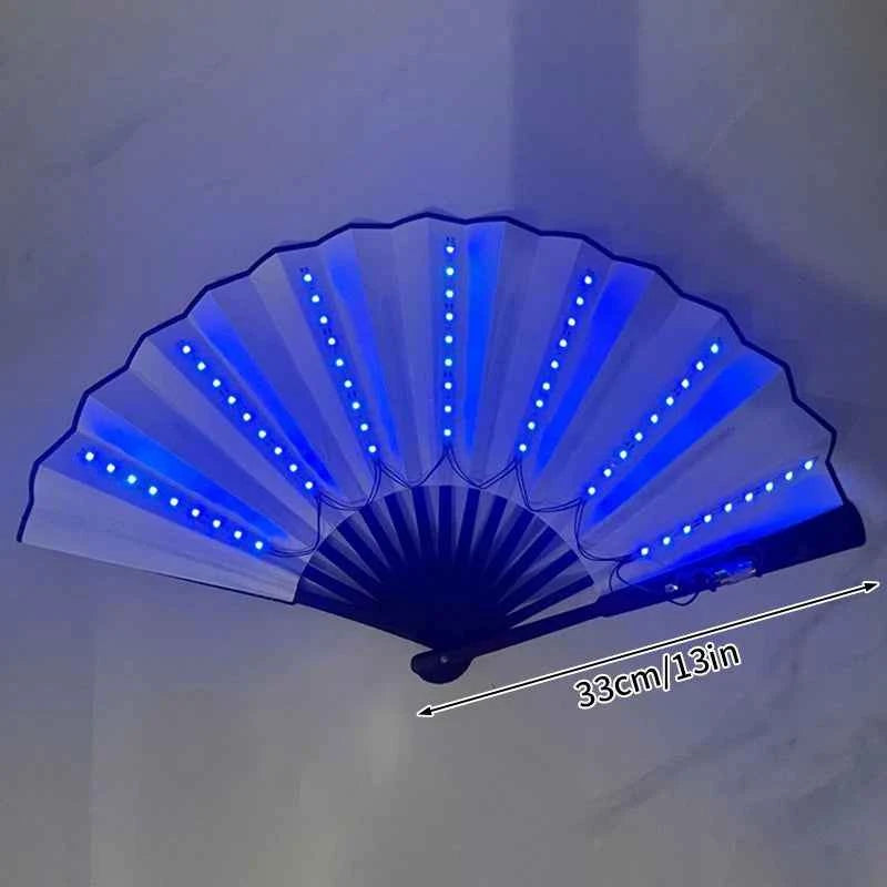 Éventail LED Pliant Lumineux pour Festivals