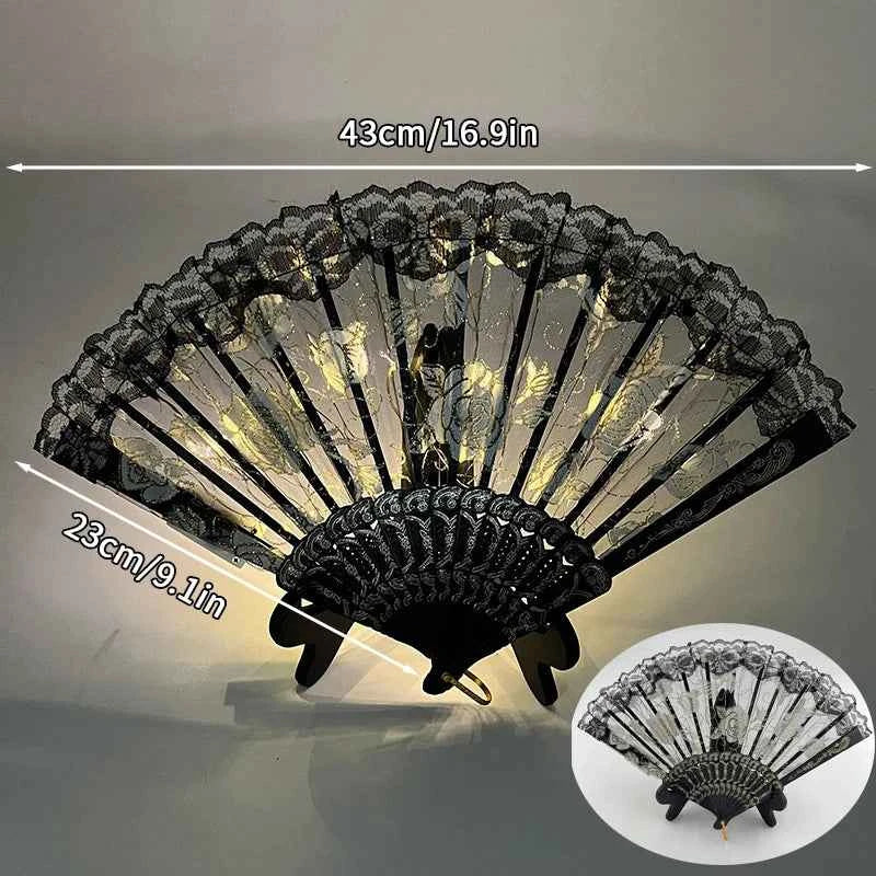 Éventail LED Pliant Lumineux pour Festivals