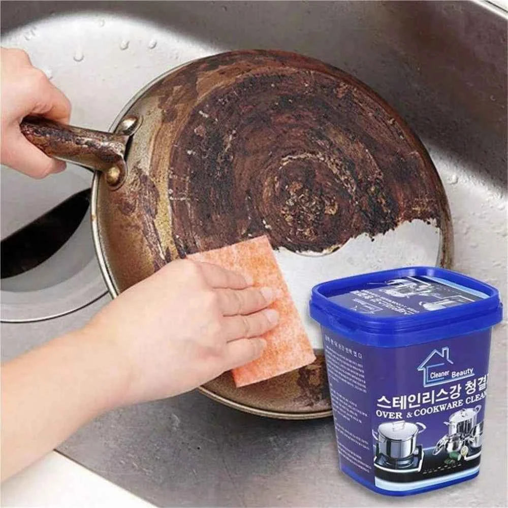 All Purpose Cleaner,Stainless Steel Cleaning Paste Powerful Cookware Rust Removal Cleaning Paste,kitchen Stainless Steel Cleaner