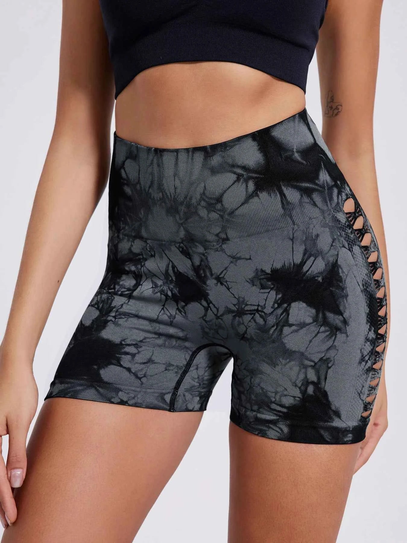 Leggings d'été Tie Dye Femme Taille Haute