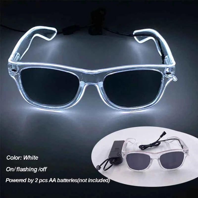 Lunettes LED Colorées Lumineuses pour Fête