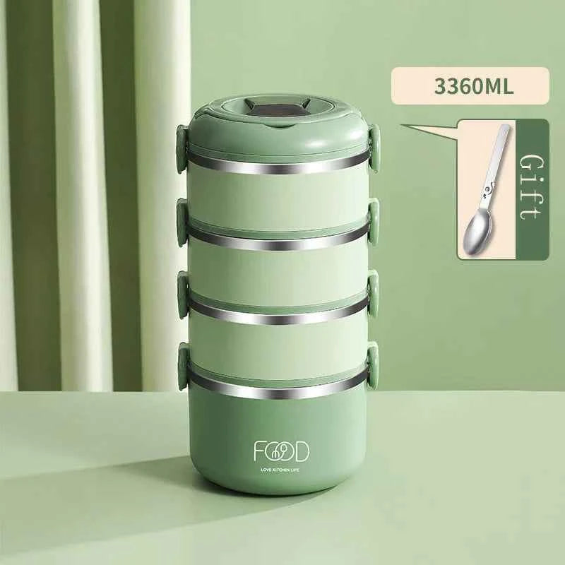Bento Lunch Box Japanese Multilayer Stainless Steel Bento Box Food Container Storage Portable Thermos Food Jar Kid Bento Box