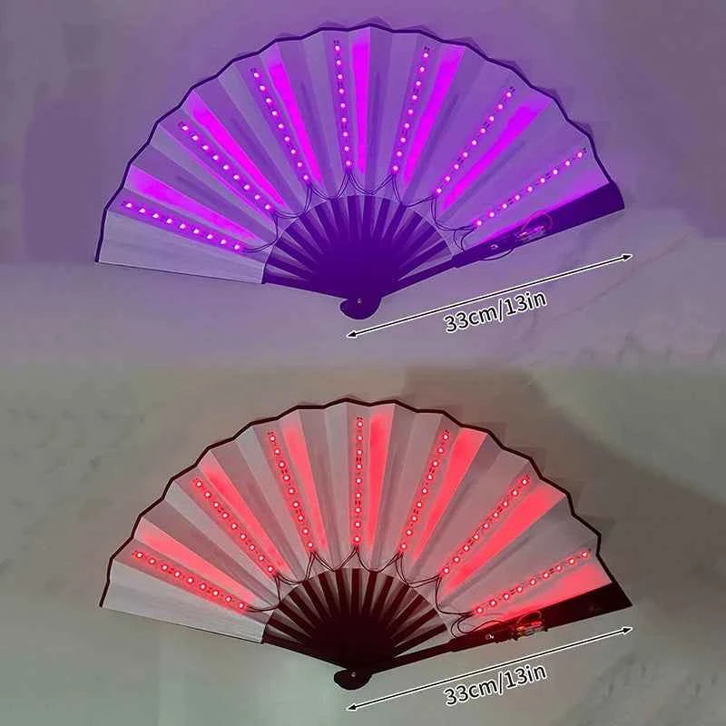 Éventail LED Pliant Lumineux pour Festivals