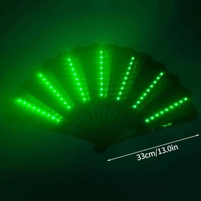 Éventail LED Pliant Lumineux pour Festivals
