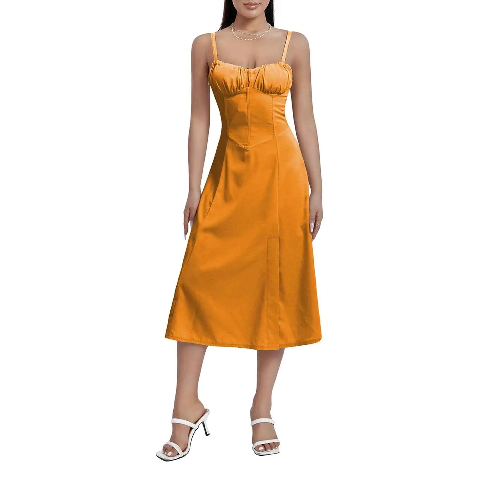 Robe d'été femme sans manches élégante