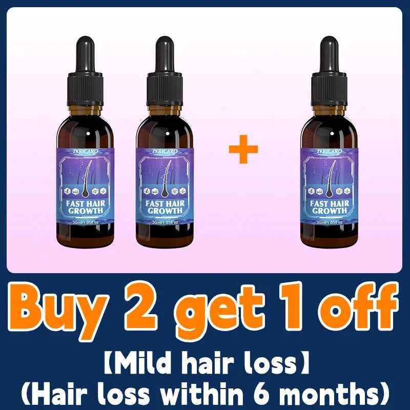 ZKRICARO 0fficial genuine, high quality hair growth essence 0il, scalp care, make hair grow thicker, no more baIIdness