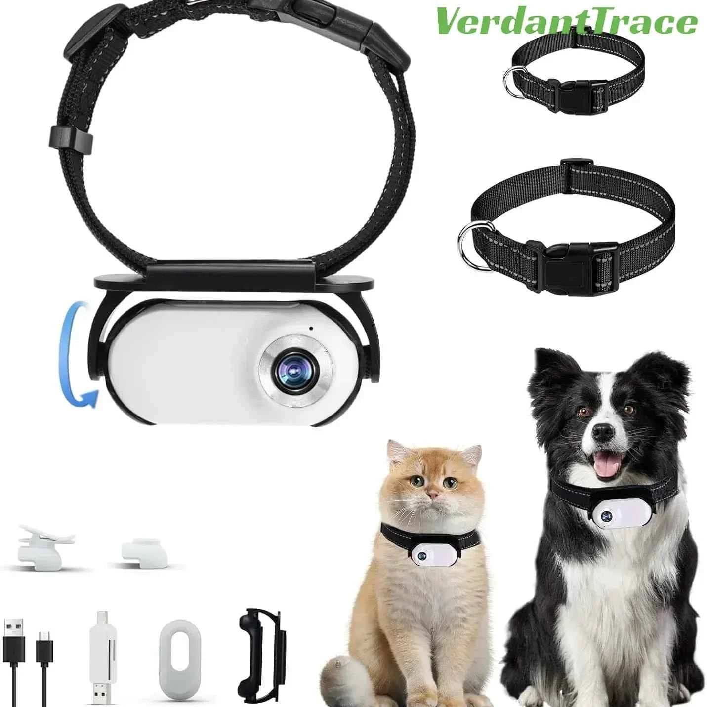 Waterproof 4G GPS Pet Tracker Mini Body Camera for Dog Cat Outdoor Adventures Smart Collar Tracking Video Recording VerdantTrace