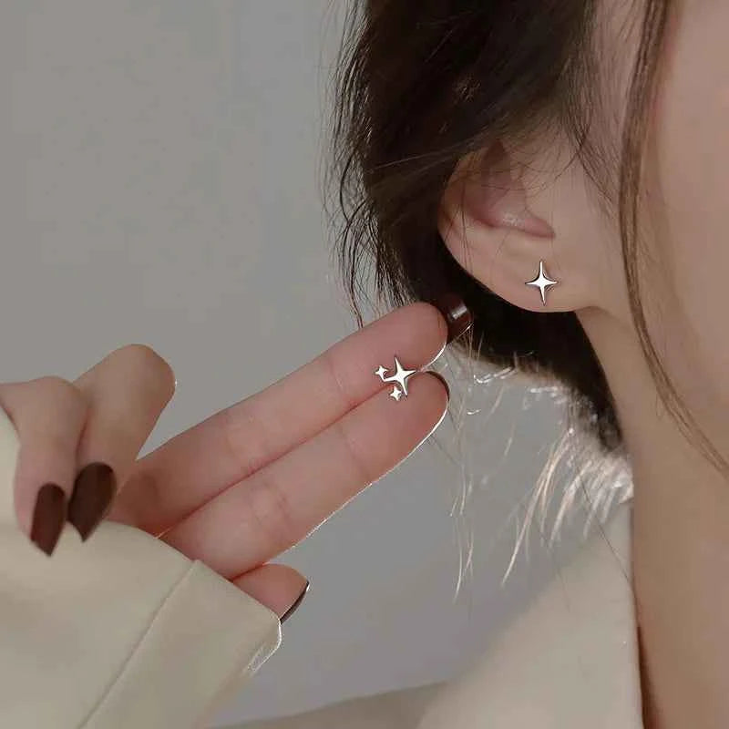 Boucles d'oreilles créoles en acier inoxydable élégantes pour femmes – Créoles rondes tendance 2024