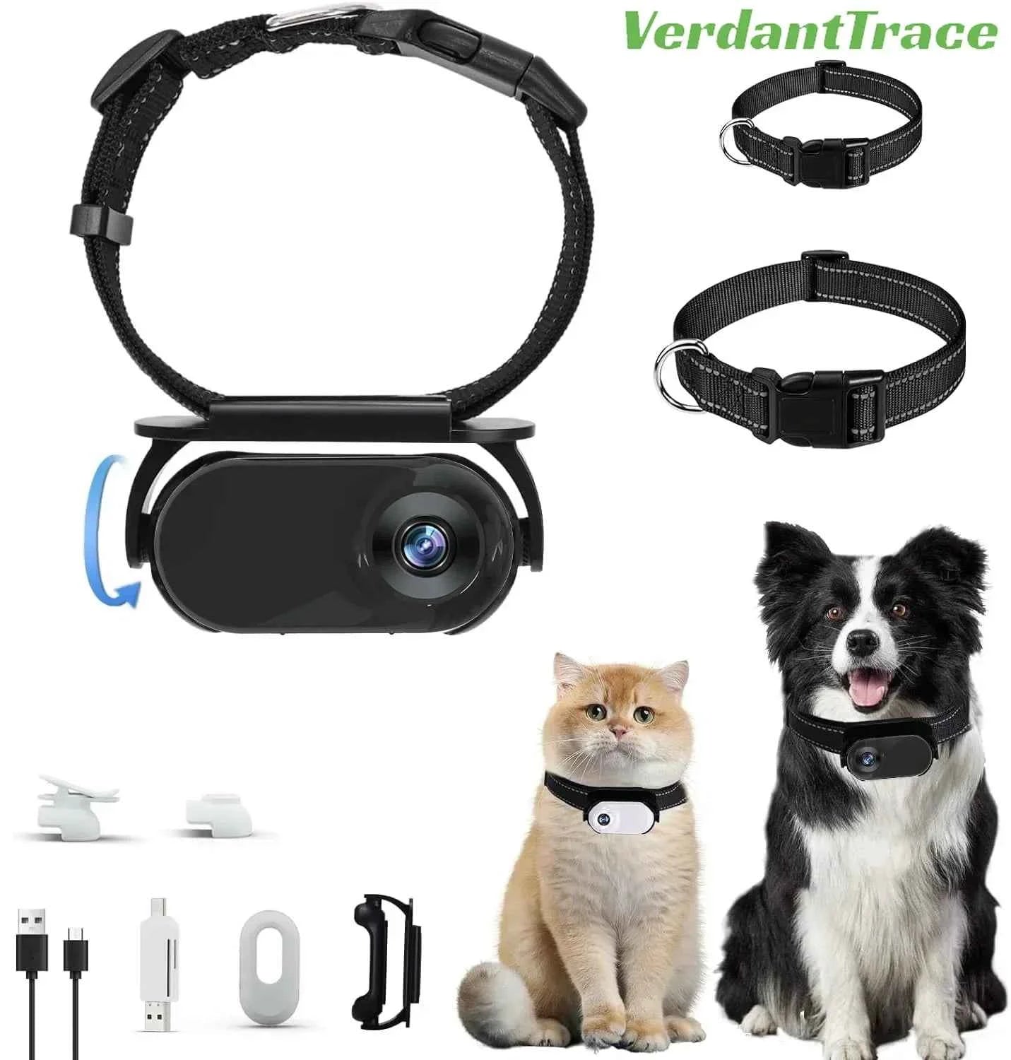 Waterproof 4G GPS Pet Tracker Mini Body Camera for Dog Cat Outdoor Adventures Smart Collar Tracking Video Recording VerdantTrace