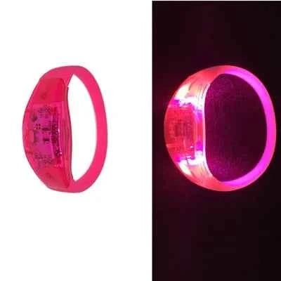 Bracelets LED Glissants Activés par le Son - 6pcs