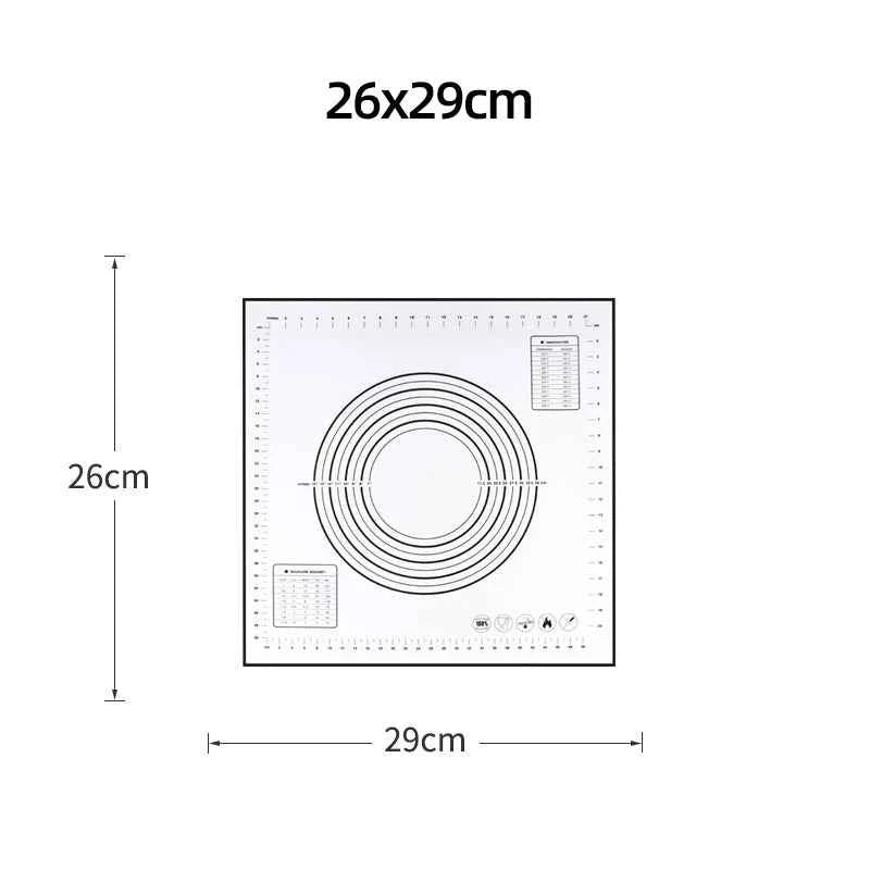 Silicone Baking Mat Pad Baking Sheet Pizza Dough Maker Pastry Kitchen Gadgets Non-Stick Rolling Dough Mat Cooking Tools Bakeware