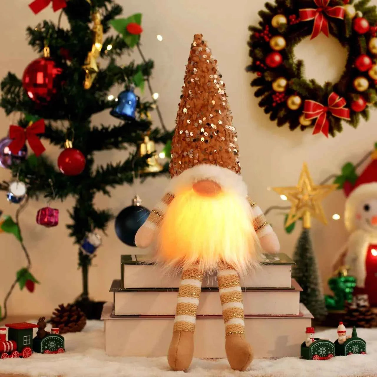 Gnome de Noël LED 30cm - Décoration Magique