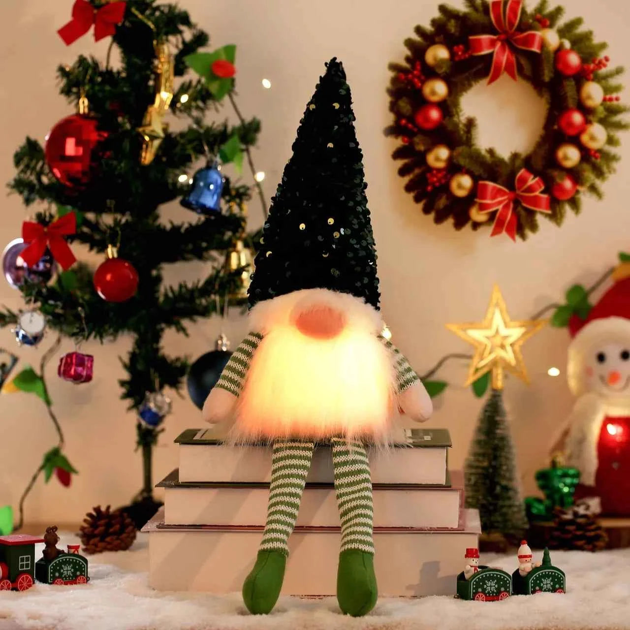 Gnome de Noël LED 30cm - Décoration Magique