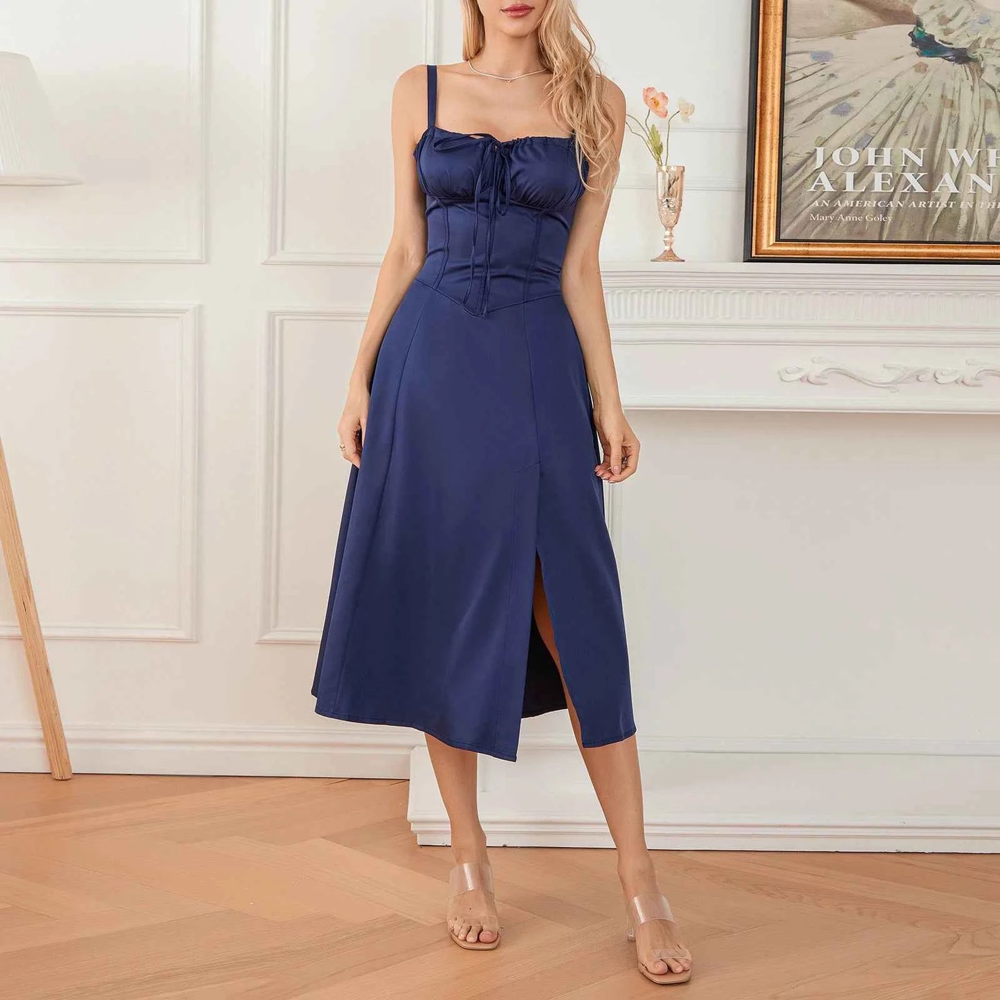 Robe d'été femme sans manches élégante
