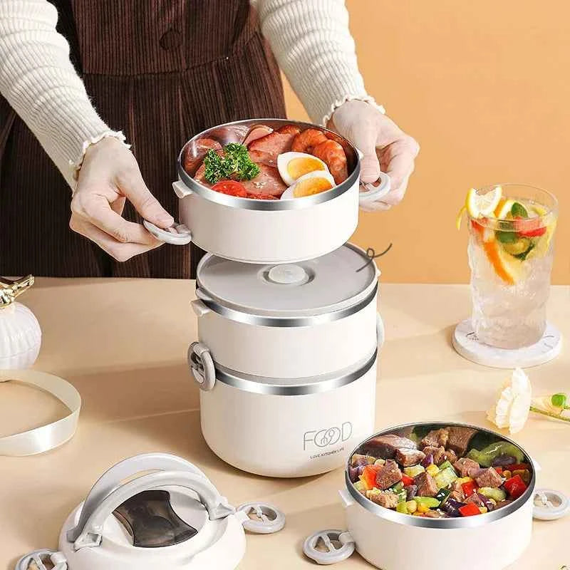 Bento Lunch Box Japanese Multilayer Stainless Steel Bento Box Food Container Storage Portable Thermos Food Jar Kid Bento Box