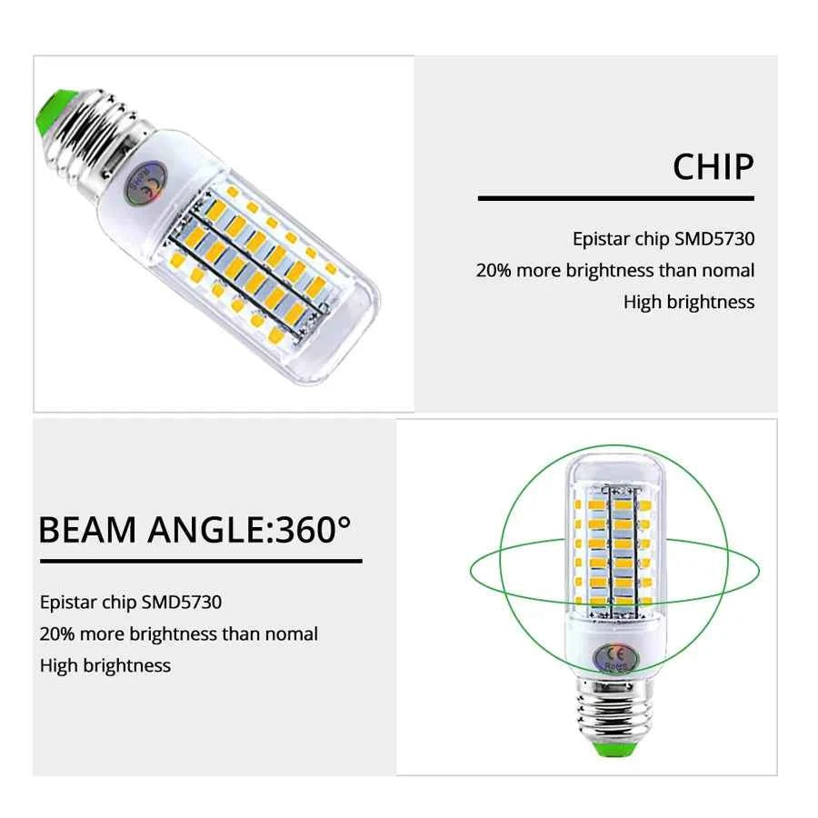 Ampoule LED E27/E14 Corn 220V - Économie d'énergie