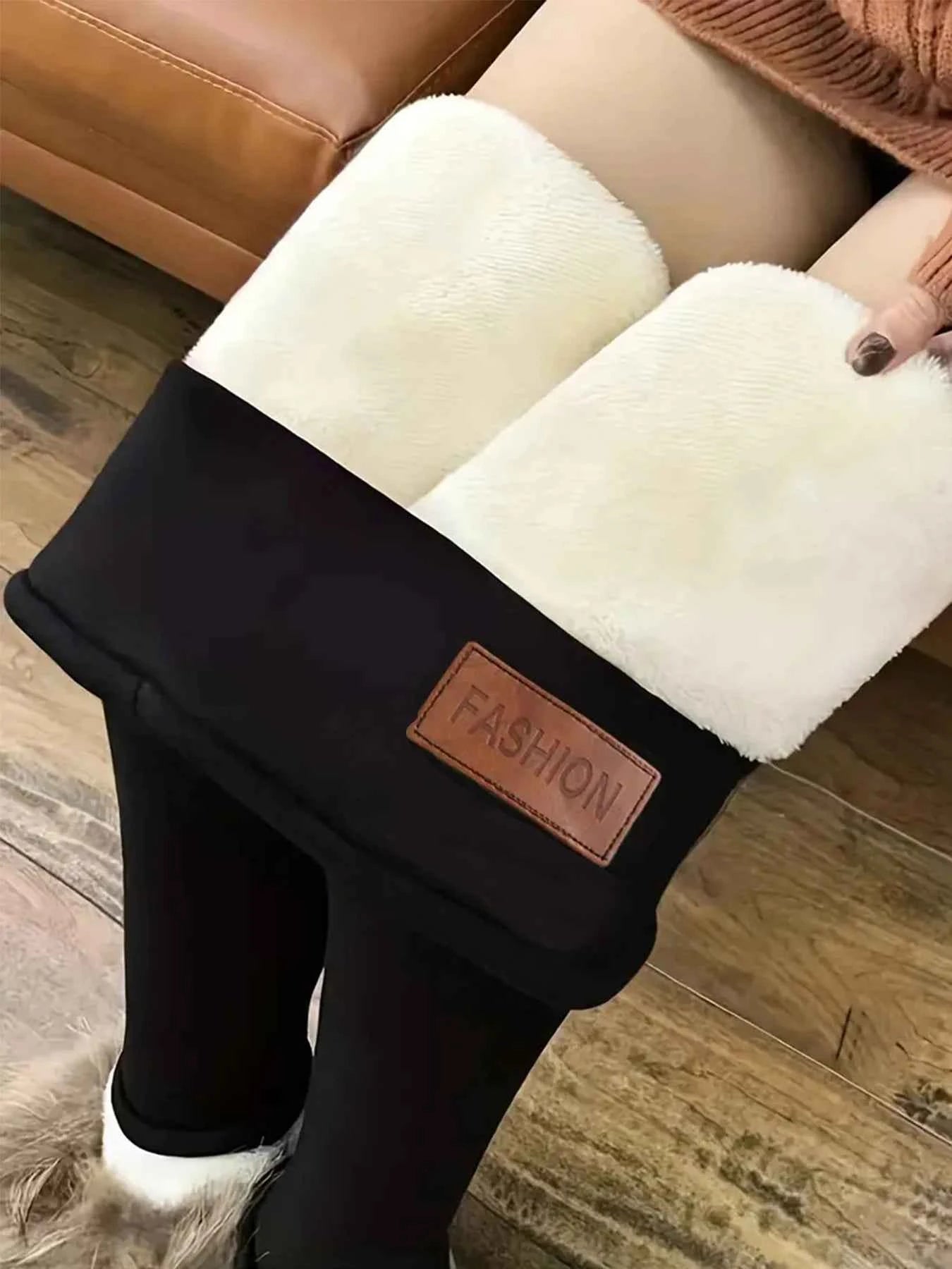 Pantalons thermiques femmes hiver épais