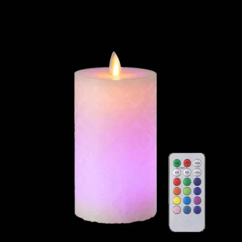 Bougies LED en cire avec télécommande