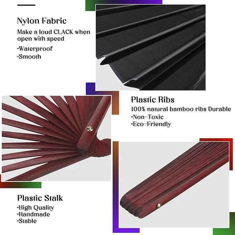 Éventail LED Pliant Lumineux pour Festivals