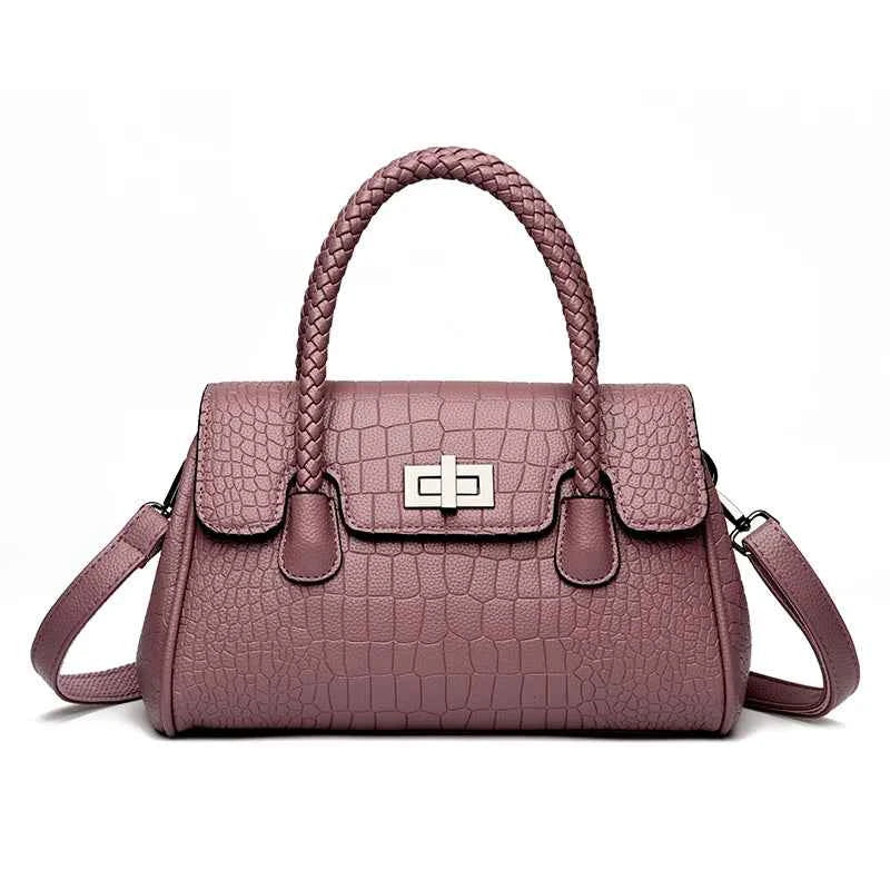 Crossbody Famous Designer Brand Bag Large Capacity Women's Handbag Leather Textured Embossed Pattern Shoulder Bag Tote bagwoman