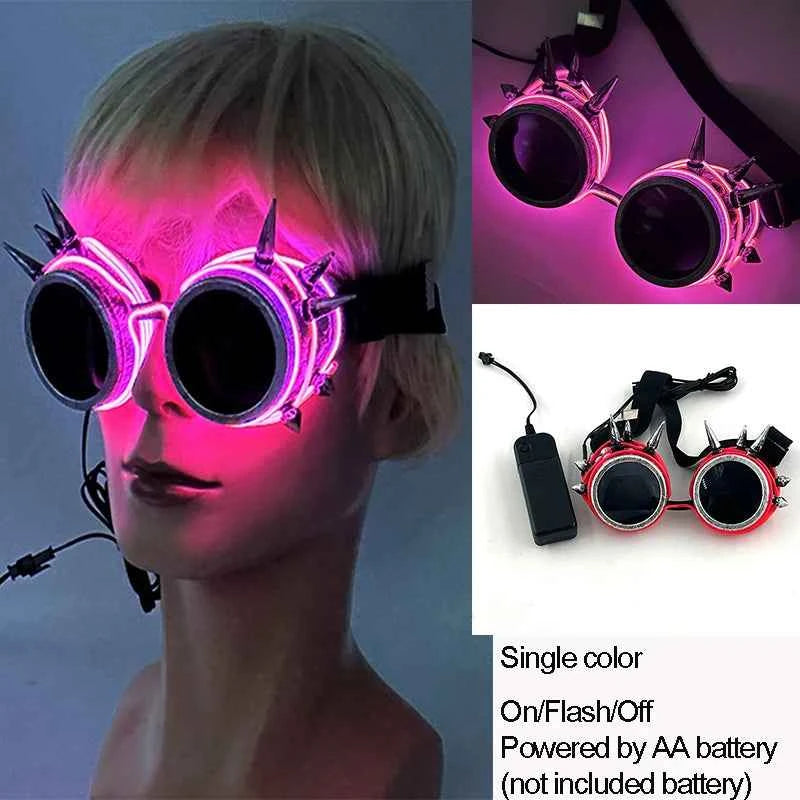 Lunettes LED Colorées Lumineuses pour Fête
